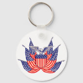  Amerikaanse vlag, vierde juli Sleutelhanger (Voorkant)