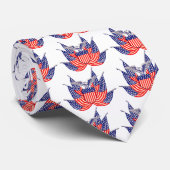  Amerikaanse vlag, vierde juli Stropdas (Opgerold)