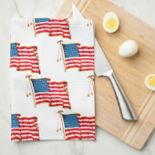 Amerikaanse vlag, vierde juli Theedoek (Quarter Fold)