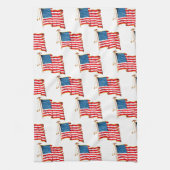 Amerikaanse vlag, vierde juli Theedoek (Verticaal)