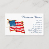 Amerikaanse vlag, vierde juli Visitekaartje (Voorkant)