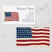  Amerikaanse vlag, vierde juli Visitekaartje (Voorkant / Achterkant)