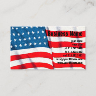  Amerikaanse vlag, vierde juli Visitekaartje