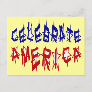 Amerikaanse vlag vieren #2 briefkaart