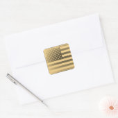  Amerikaanse vlag Vierkante Sticker (Envelop)