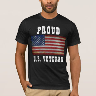 AMERIKAANSE VLAG VINTAGE AANPASTE T-Shirt