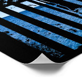 Amerikaanse Vlag Vis Visser Visser Funny B Vissen Poster (Hoek)