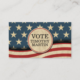 Amerikaanse vlag visitekaartje