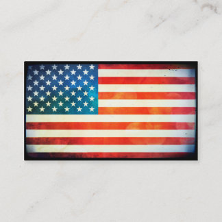 Amerikaanse vlag visitekaartje