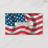 Amerikaanse vlag visitekaartje (Achterkant)
