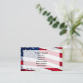 Amerikaanse vlag visitekaartje (Staand voorkant)