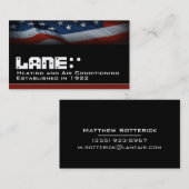 Amerikaanse vlag visitekaartje (Voorkant / Achterkant)