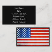 Amerikaanse vlag visitekaartje (Voorkant / Achterkant)