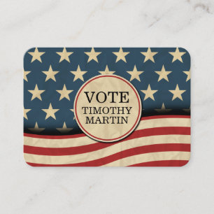 Amerikaanse vlag visitekaartje