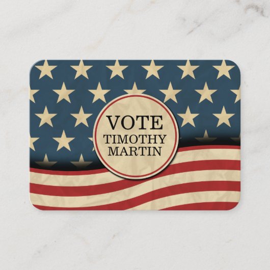 Amerikaanse vlag visitekaartje (Voorkant)