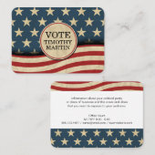 Amerikaanse vlag visitekaartje (Voorkant / Achterkant)