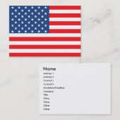Amerikaanse vlag visitekaartje (Voorkant / Achterkant)