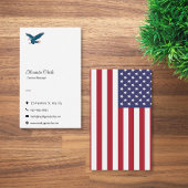Amerikaanse vlag visitekaartje