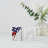  Amerikaanse vlag Visitekaartje (Staand voorkant)