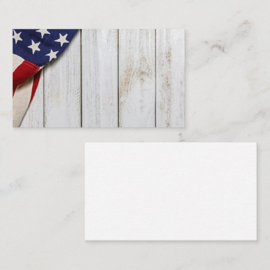 Amerikaanse vlag Visitekaartje (Voorkant / Achterkant)