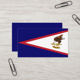 Amerikaanse vlag visitekaartje