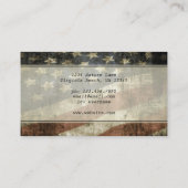  Amerikaanse vlag Visitekaartje (Achterkant)