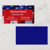 Amerikaanse vlag visitekaartje (Voorkant / Achterkant)
