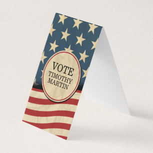 Amerikaanse vlag visitekaartjes