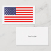 Amerikaanse vlag visitekaartsjabloon visitekaartje (Voorkant / Achterkant)