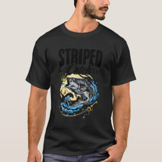 Amerikaanse vlag Vist 4e juli patriottische visser T-shirt
