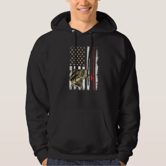 Amerikaanse vlag Vist Rod  Grunge Largemout Hoodie