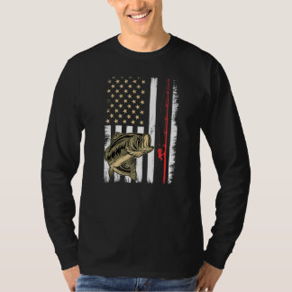 Amerikaanse vlag Vist Rod  Grunge Largemout T-shirt