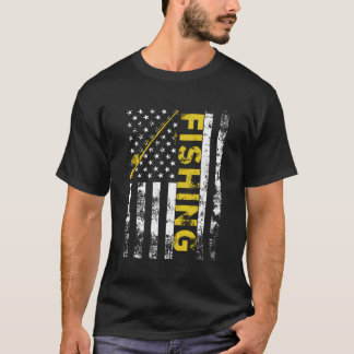 Amerikaanse vlag Vist Rod Usa Patriotic T-shirt