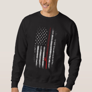 Amerikaanse vlag Vist rods patriottisch vissersvee Trui