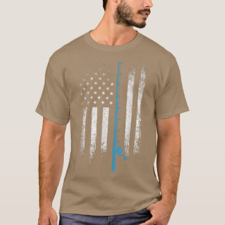 Amerikaanse vlag Vist Shirt poolrivier de Shi