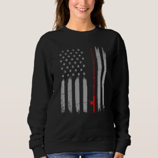 Amerikaanse vlag Vist T-shirt Vintage Vist Amerika