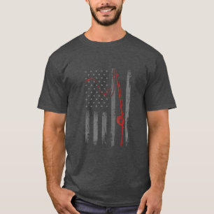 Amerikaanse vlag Vist T - shirten voor heren patri T-shirt