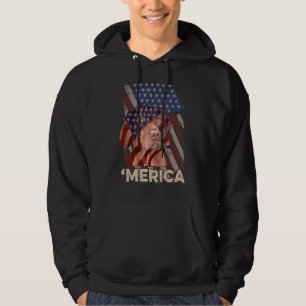 Amerikaanse vlag Vizsla patriottische hond 4 juli  Hoodie