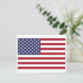 Amerikaanse vlag, vlag van de Verenigde Staten Briefkaart (Staand voorkant)