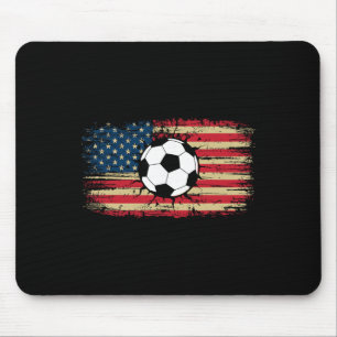 Amerikaanse Vlag Voetbal Bal Barst Patriottische V Muismat