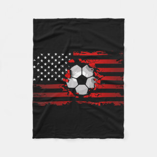Amerikaanse vlag Voetbal Kleding - Voetbal  Fleece Deken