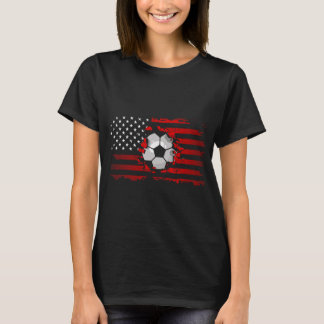 Amerikaanse vlag Voetbal Kleding - Voetbal  T-shirt