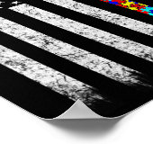 Amerikaanse vlag voor autisme poster (Hoek)