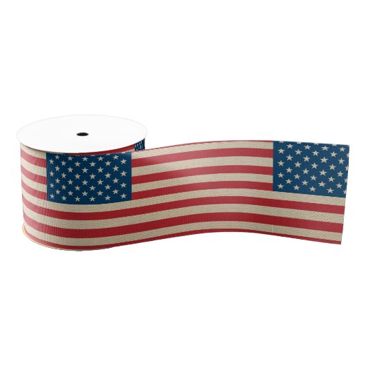 Amerikaanse vlag voor bralap grosgrain lint (Spoel)