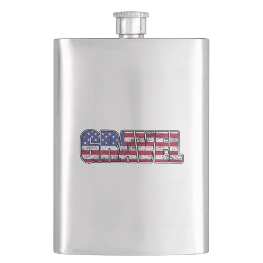 Amerikaanse vlag voor grindfietsen flacon (Voorkant)