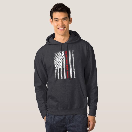Amerikaanse vlag voor Gym Lover Hoodie (Voorkant volledig)