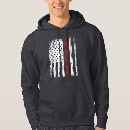 Amerikaanse vlag voor Gym Lover Hoodie (Voorkant)