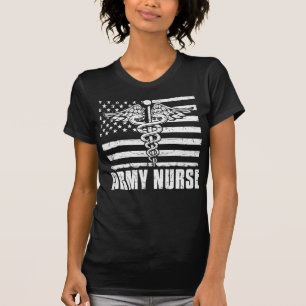 Amerikaanse vlag voor het leger t-shirt