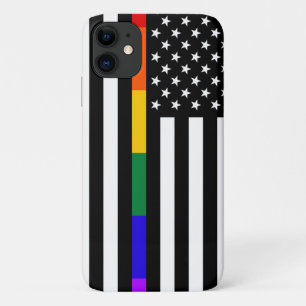 Amerikaanse vlag voor LGBTQ iPhone 11 Hoesje