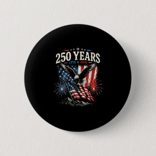 Amerikaanse vlag voor mannen vrouwen 4 juli ronde button 5,7 cm